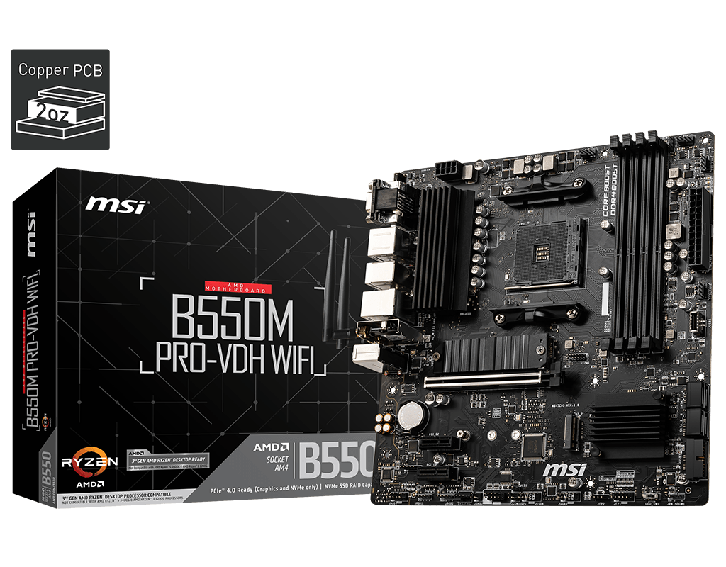 MSI B550M PRO-VDH WIFI Motherboards