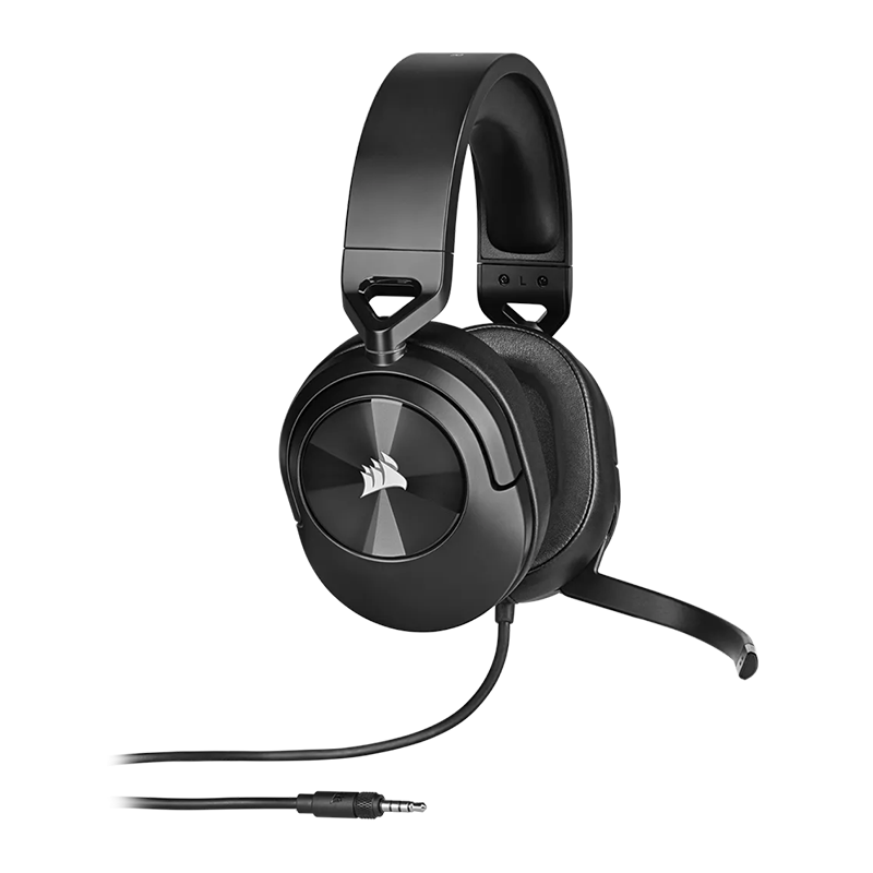 CORSAIR HS55 SURROUND WIRED GAMING HEADSET – CARBON