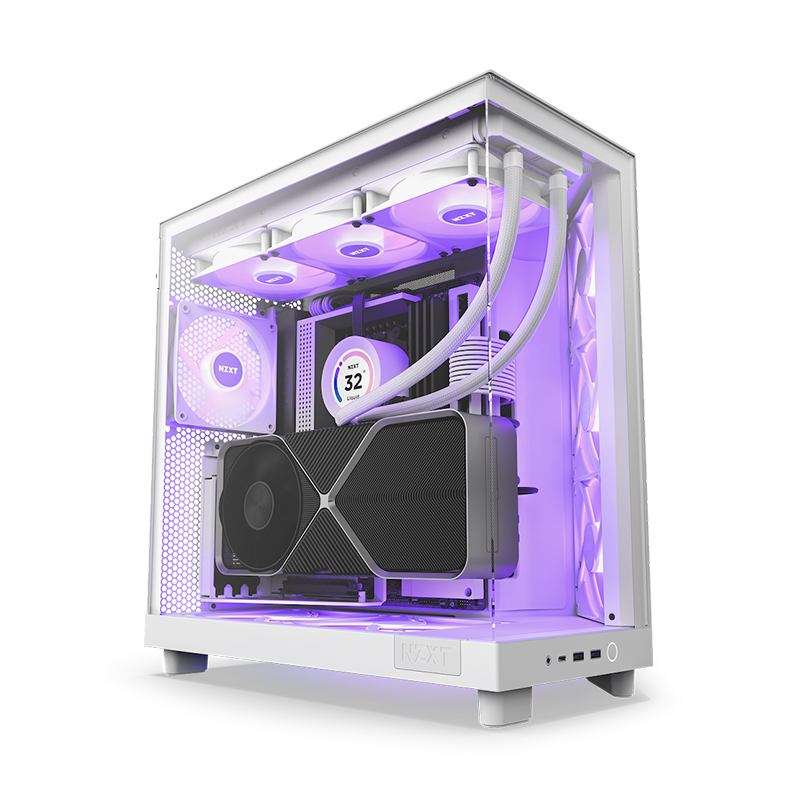 NZXT H6 FLOW RGB ATX MID TOWER WHITE CASE