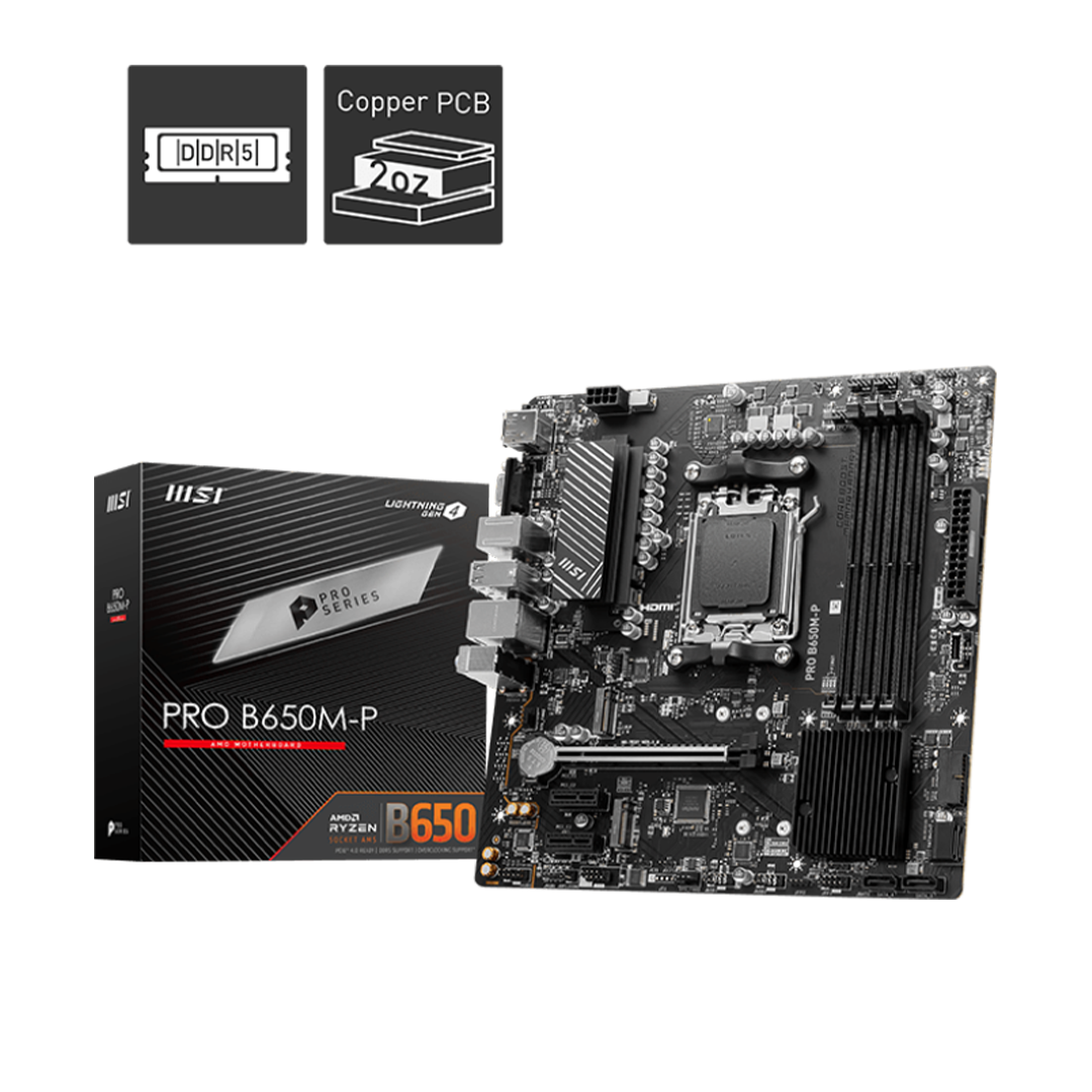 MSI PRO B650M P DDR5 Motherboards