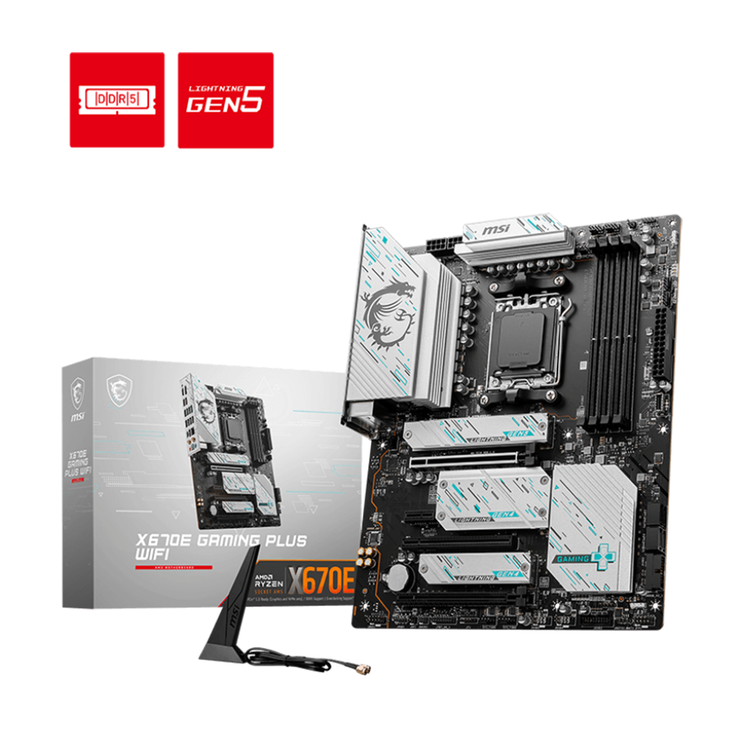 MSI X670E GAMING PLUS WI-FI DDR5 Motherboards
