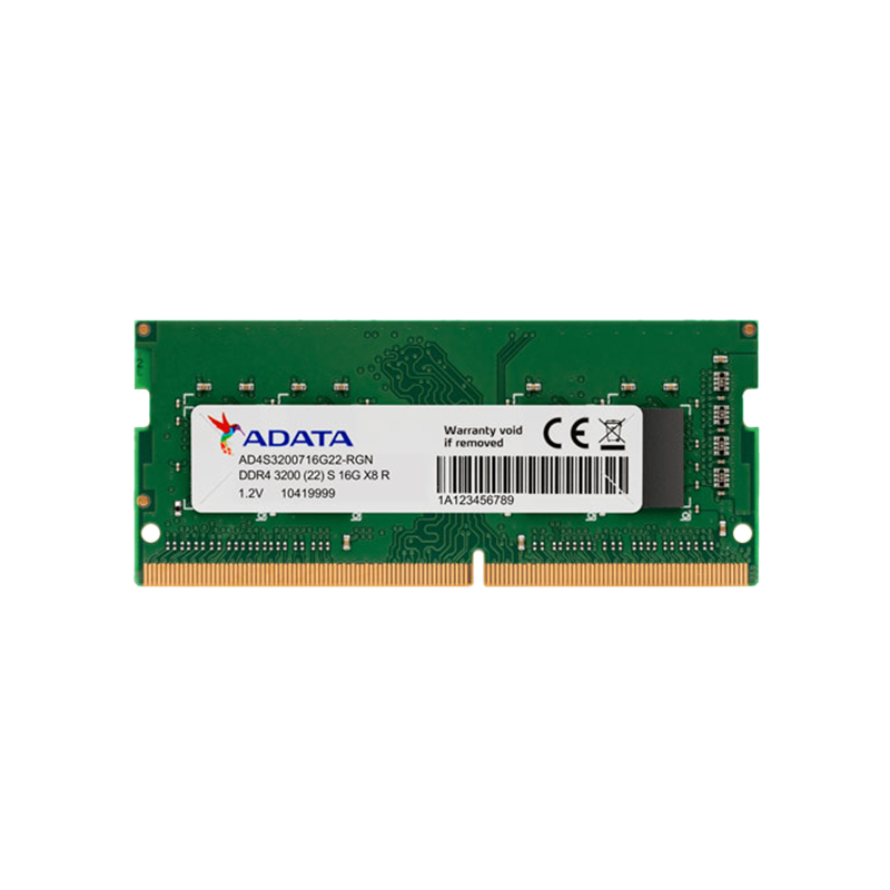 ADATA 16GB (1X16GB) DDR4 3200MHZ SO-DIMM LAPTOP MEMORY